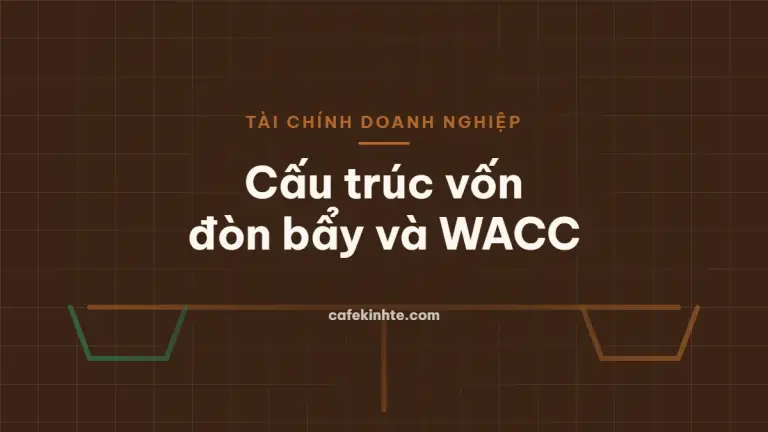 Cán cân minh họa sự cân bằng giữa vốn vay và vốn chủ sở hữu của doanh nghiệp