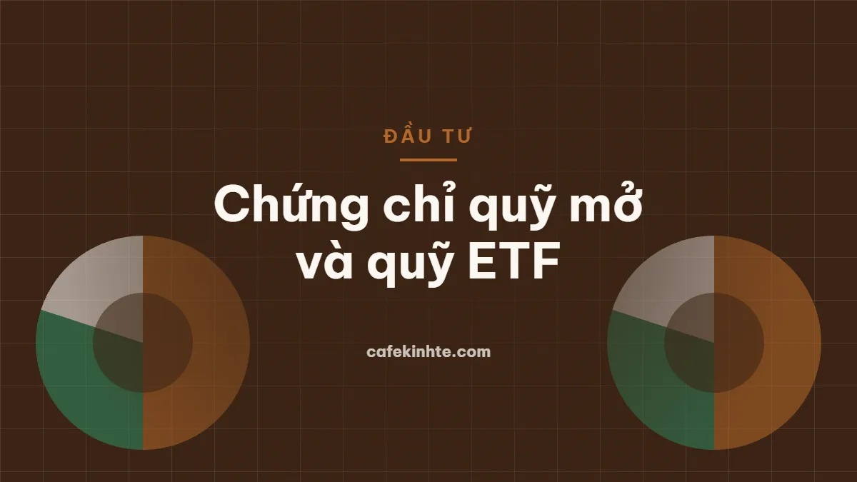 Biểu đồ tròn minh họa danh mục quỹ đầu tư chia thành nhiều lớp tài sản