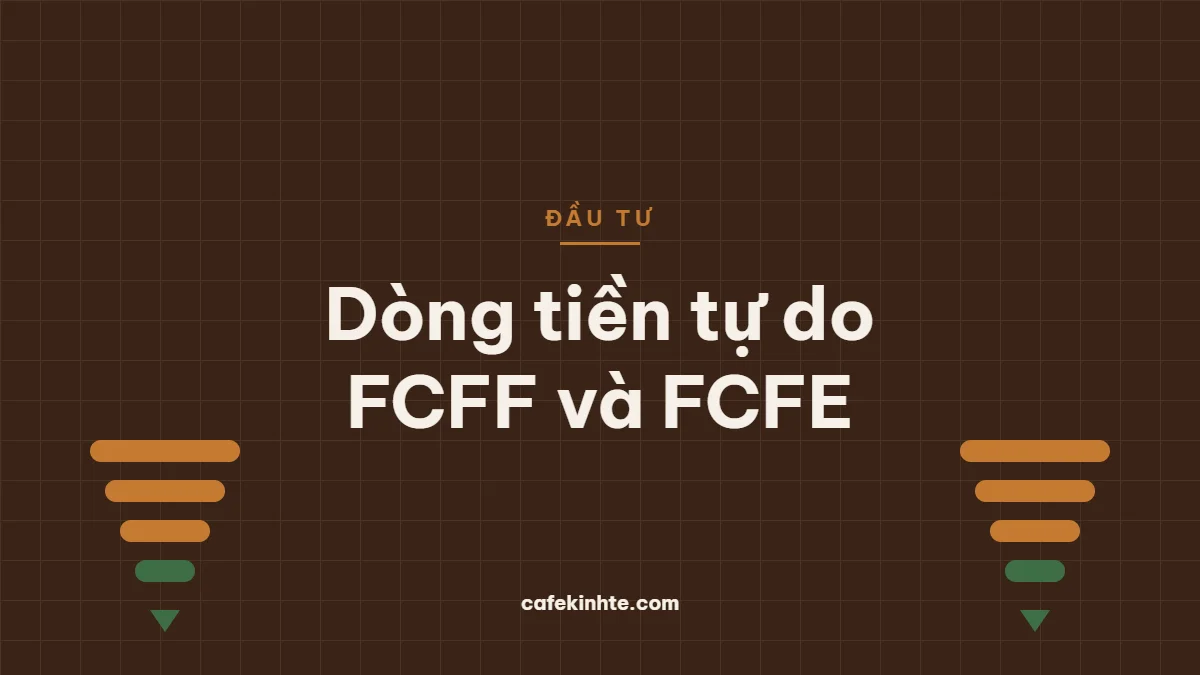 Hình minh họa các dải màu thu hẹp dần như phễu tượng trưng cho dòng tiền còn lại sau chi đầu tư