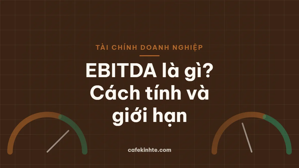 Đồng hồ đo minh họa lợi nhuận hoạt động của doanh nghiệp trước lãi vay, thuế và khấu hao