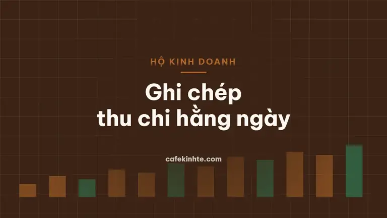 Minh họa sổ ghi chép thu chi cho hộ kinh doanh