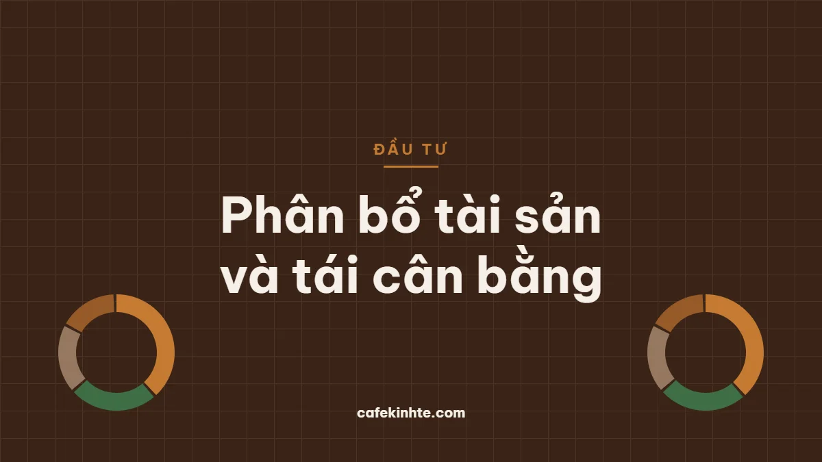 Hình minh họa biểu đồ vòng chia nhiều phần tượng trưng cho tỷ trọng các lớp tài sản trong danh mục