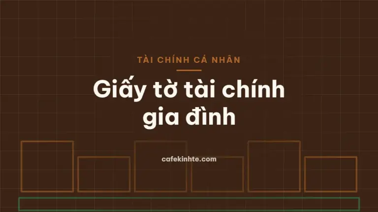 Minh họa sắp xếp giấy tờ tài chính cá nhân và gia đình
