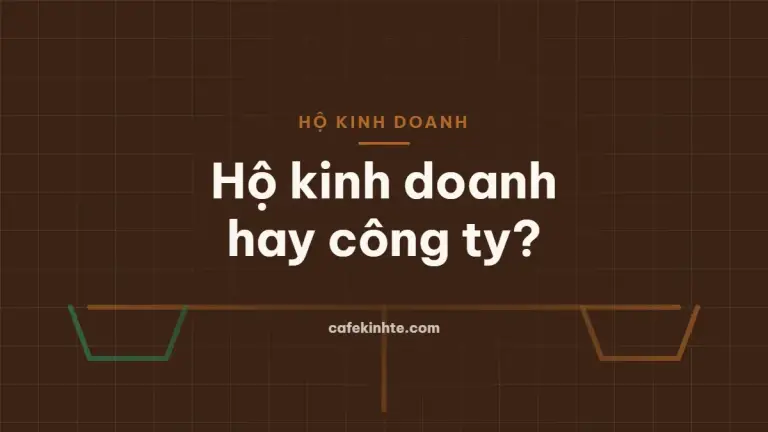 Minh họa so sánh hộ kinh doanh và công ty TNHH một thành viên